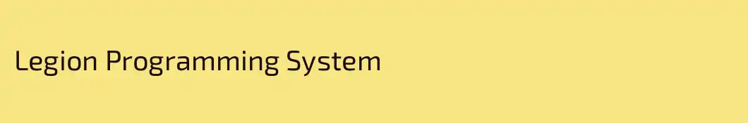 Legion Programming System
